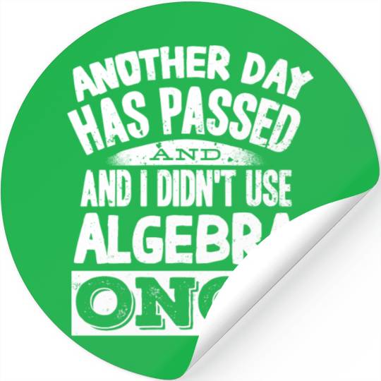 Algebra, calculus, science, mathematics Stickers