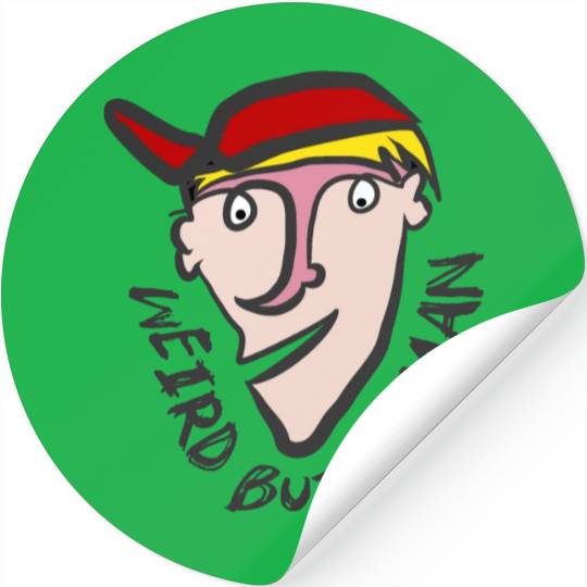Weird, but human Stickers