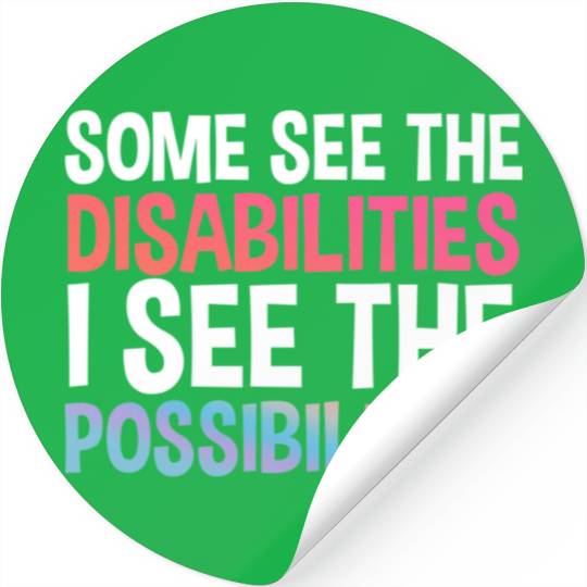I See Possabilities Special Education Teacher Stickers