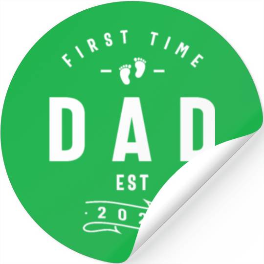 First Time Dad 2023 Father's Day Soon To Be Daddy Stickers