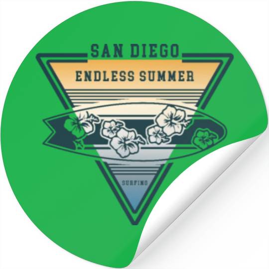 san diego endless summer Stickers