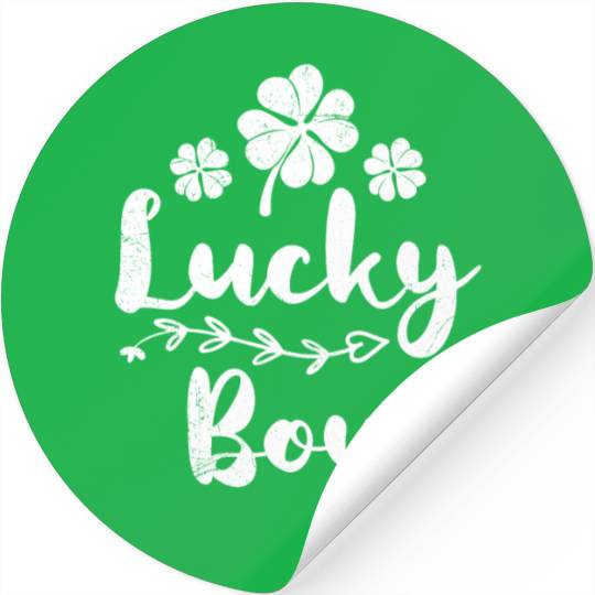 Lucky Boy Irish St Patrick's Day Stickers
