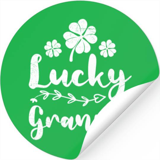 Lucky Granny St. Patrick's Day Ireland Grandma Stickers