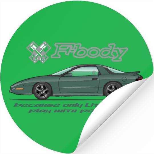 F body Dark Green Stickers