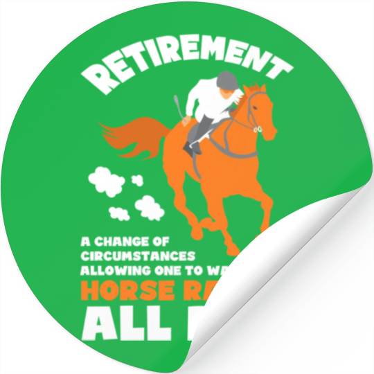 Horse Racing Retirement Gift Stickers