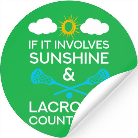 Lacrosse Sunshine Stickers