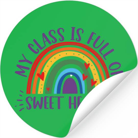 My Class Is Full Of Sweethearts Stickers
