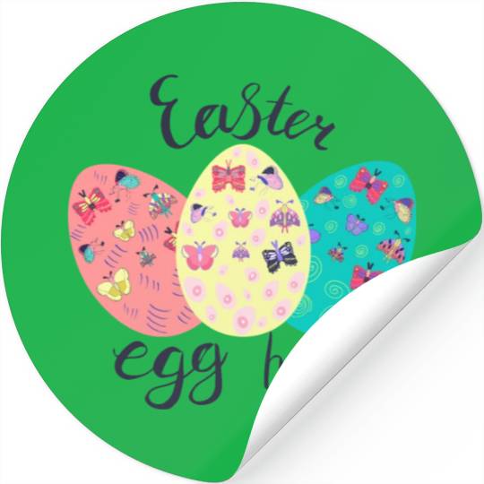 Easter Egg hunt Sublimation Stickers
