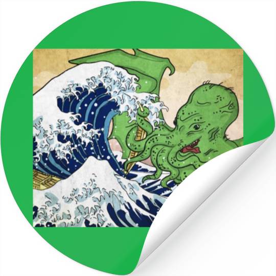 The Great Wave off Octopus Stickers