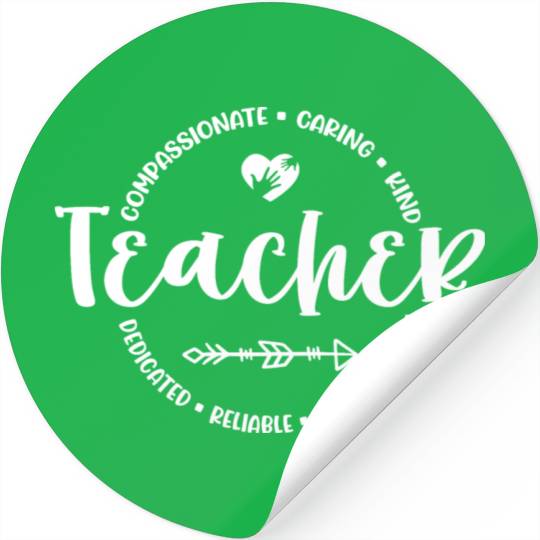Teacher Appreciation Round Circle Stickers