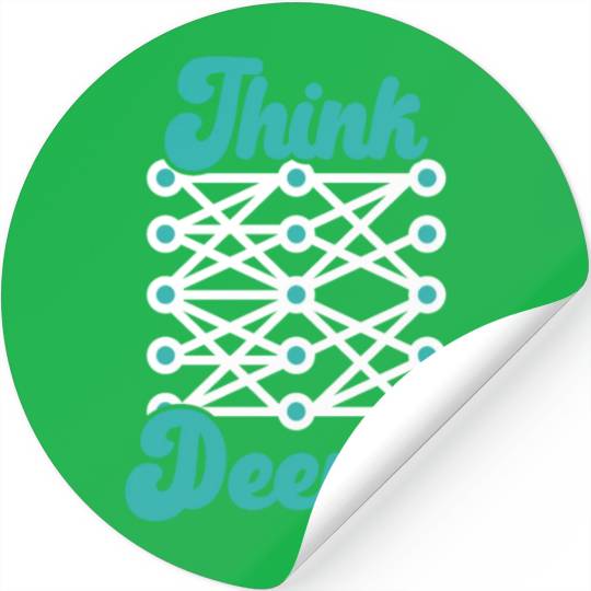 Think Deeper AI Artificial Intelligence Robotics Stickers