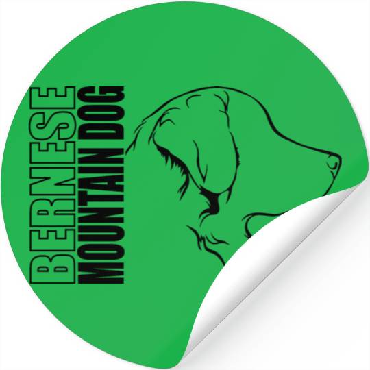 Funny Bernese Mountain Dog Profile dog mom Stickers
