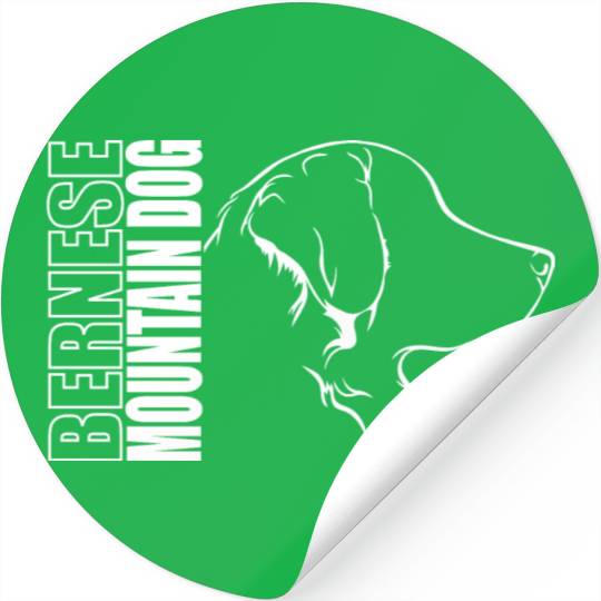 Funny Bernese Mountain Dog Profile dog mom Stickers