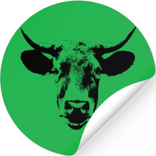 Cow Head Cattle Icon Stickers