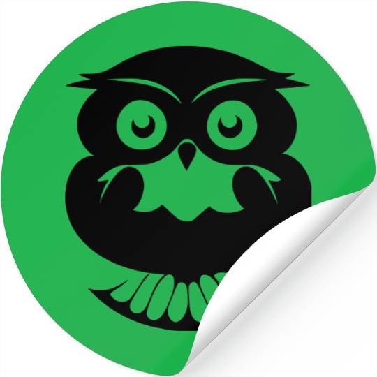 sleeping owl vector Stickers