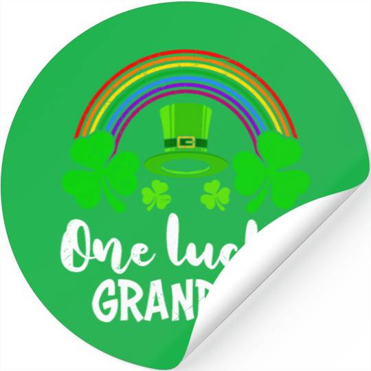 One Lucky Grandma St Patrick's Day Grandma Stickers