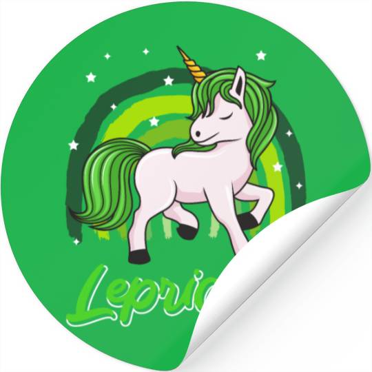 Lepricorn St. Patrick's Day Unicorn Women Stickers