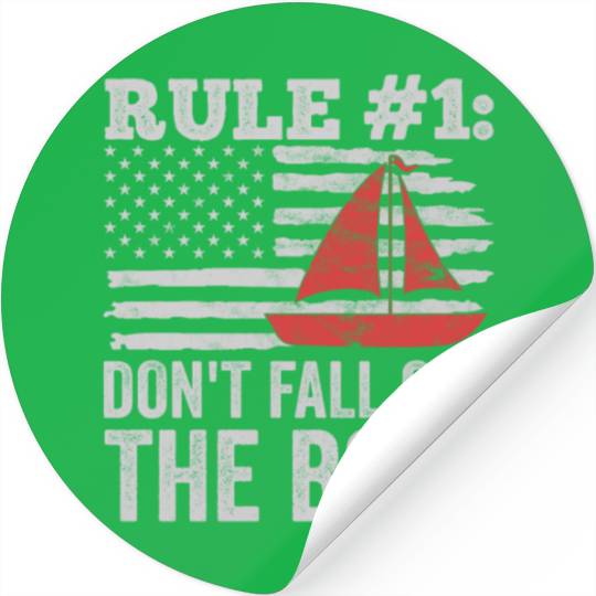 Don't Fall Off The Boat Funny Sailing Stickers