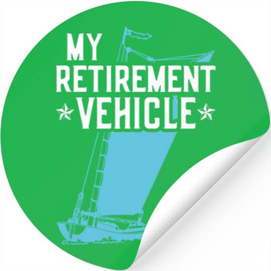 Retired Sailor Sailing Retirement Plan Stickers