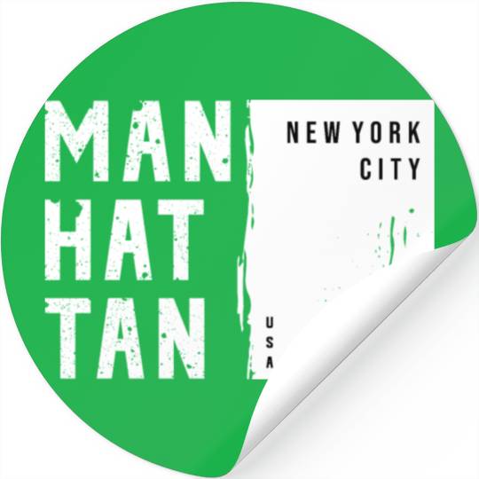 MANHATTAN NYC USA Urban Street Stickers Design 2023