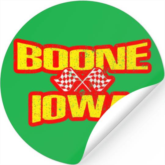 Boone Iowa IA Midwest Hobby Stock Modified Race Ca Stickers