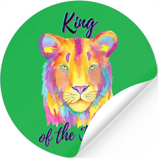 Lion King of the Jungle Stickers