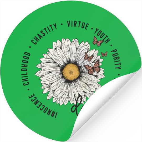 Inspirational Daisy Flower Stickers