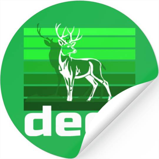 deer graphic Stickers