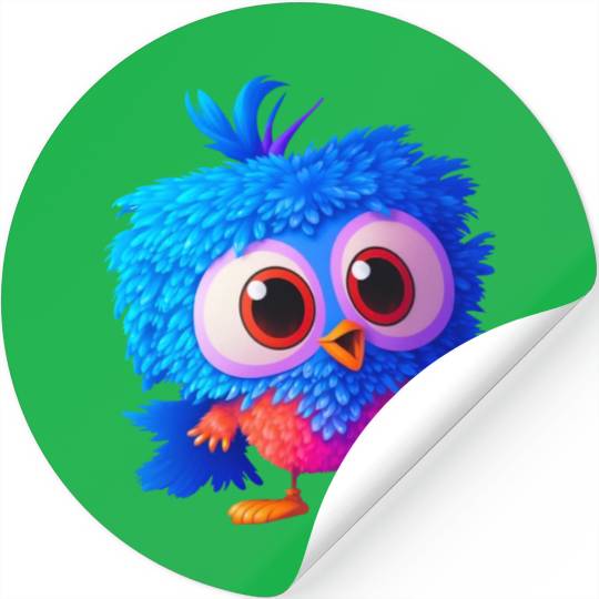 Beautiful cute owl Stickers