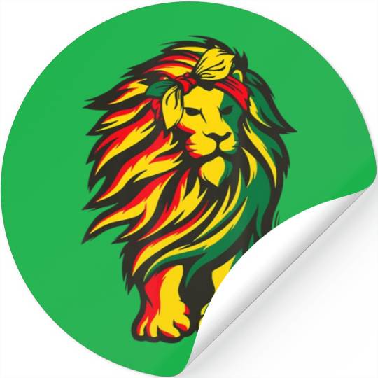 Lion Juneteenth Cool Black History African America Stickers