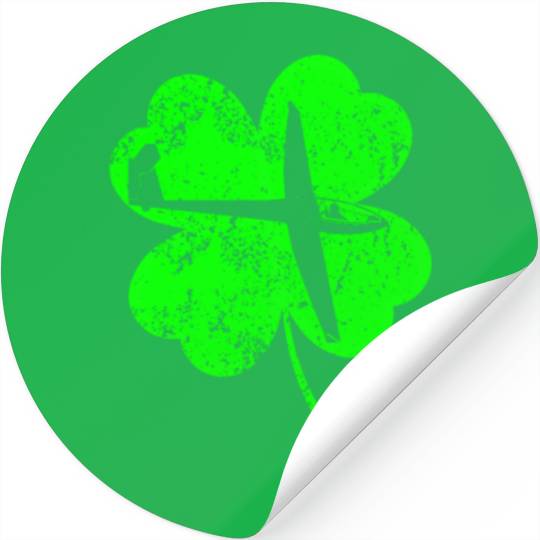 Gliding St. Patrick's day shamrock Stickers