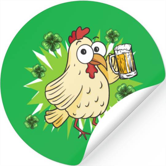 St Patricks Day ChickenSt. Patrick's Day Chicken Stickers