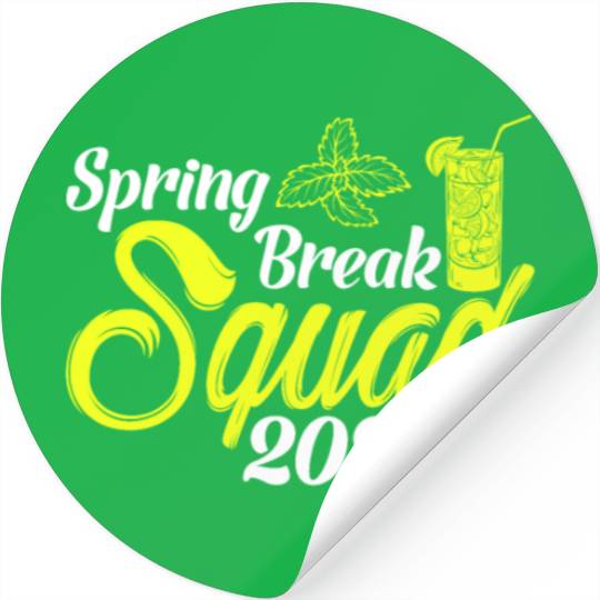 Spring Break Squad 2023 Vacation Spring Break Stickers