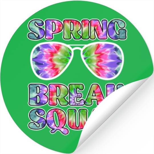 Spring Break Squad Summer Vacation Spring Break Stickers