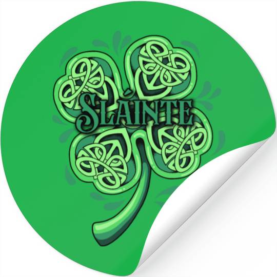 Slainte Irish Cheers Good Health St Patricks Day Stickers
