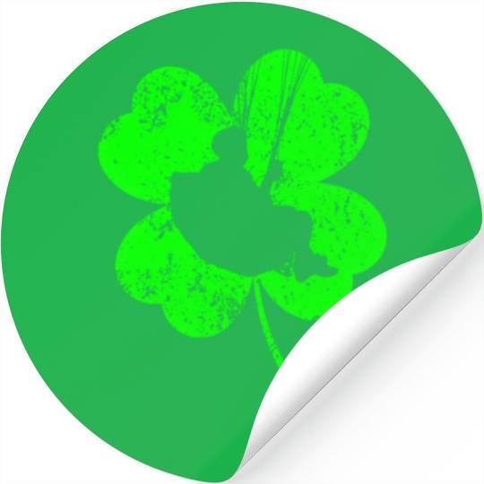 Paragliding St. Patrick's day shamrock Stickers
