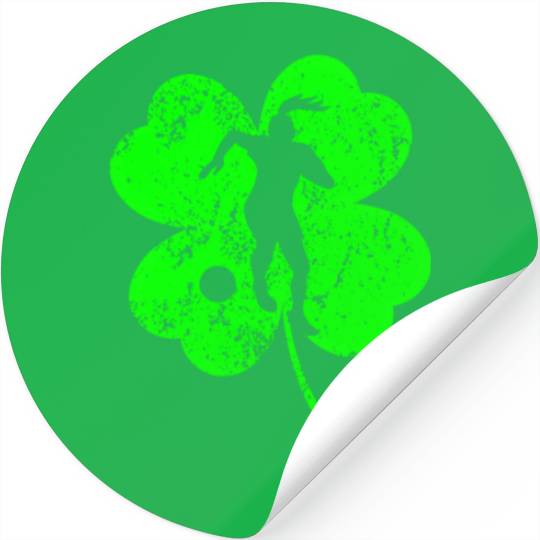 Soccer St. Patrick's day shamrock Stickers