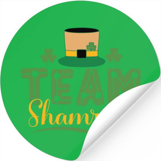 team shamrock Stickers