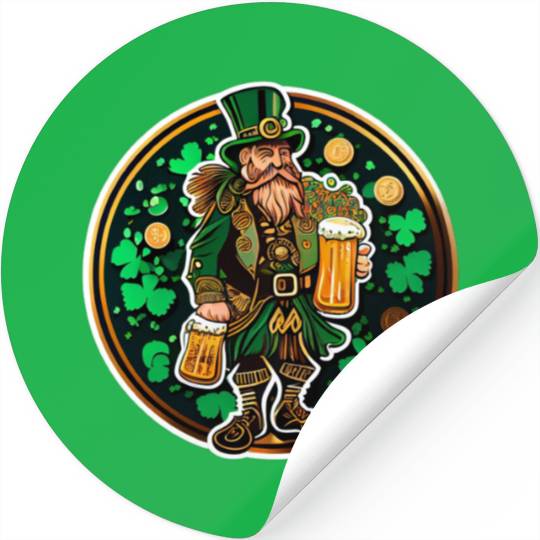 Happy St Patricks Day Stickers,Lucky Stickers