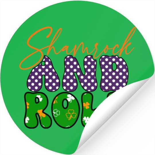 ShamrockPatricks Day Sublimation Stickers