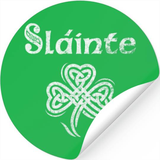 Slainte Irish Cheers Good Health St Patricks Day Stickers