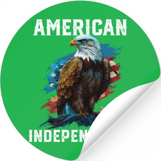 American Independence American Bald Eagle 4th of Stickers