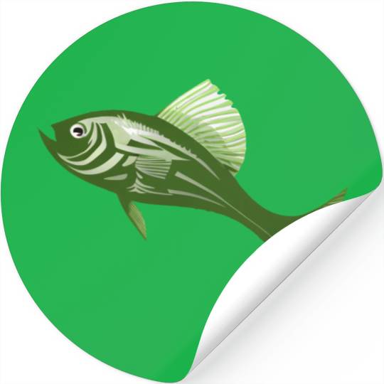 green fish Stickers