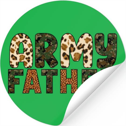 Army Father Sublimation Stickers