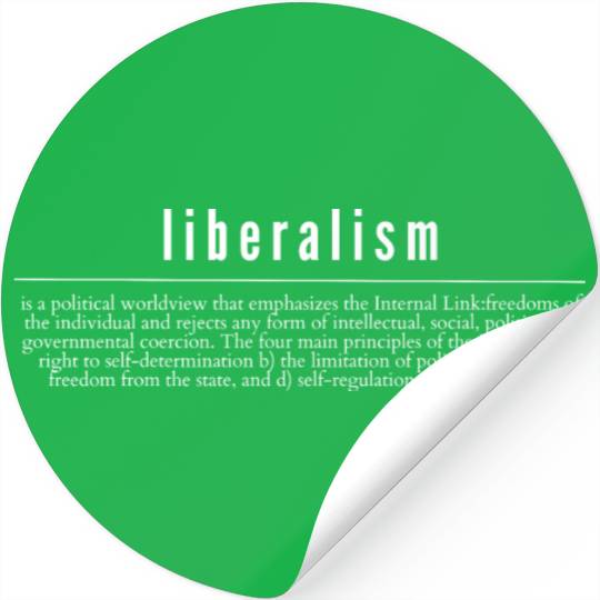 Liberalism Capitalism Politics Gift Stickers