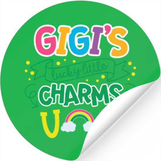 Gigi's Lucky Little Charms Clover Shamrock Stickers