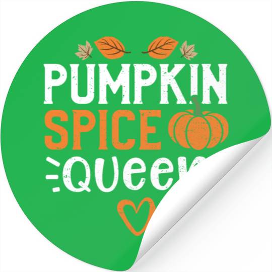 Pumpkin Spice Queen - Pumpkin Stickers