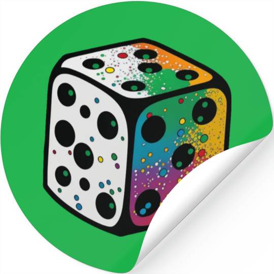 Abstract dice Stickers