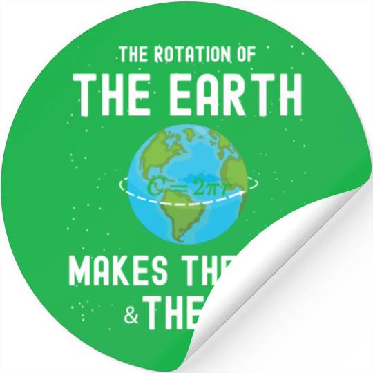 Earth day and Pi day gift for math teachers 2023 Stickers