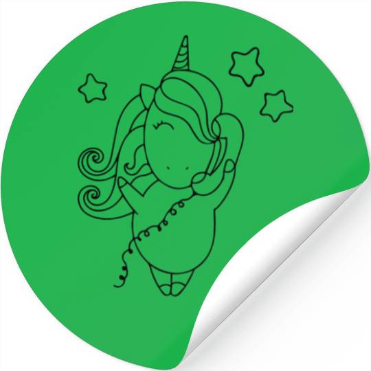 unicorn coloring pages Stickers